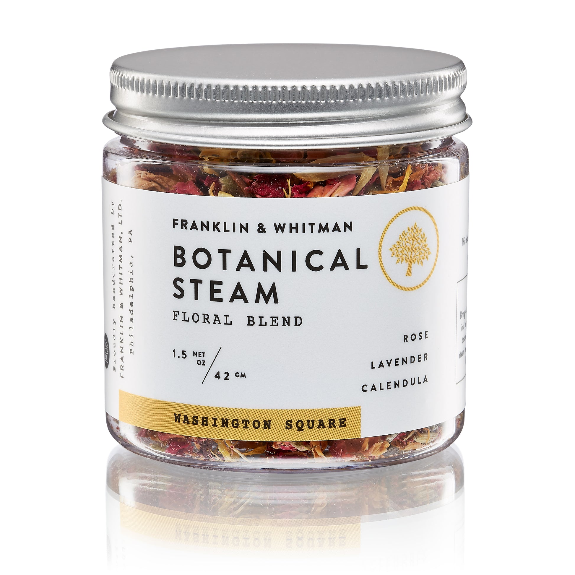 Vegan, plant based, cruelty free Washington Square Botanical Steam jar for skin care